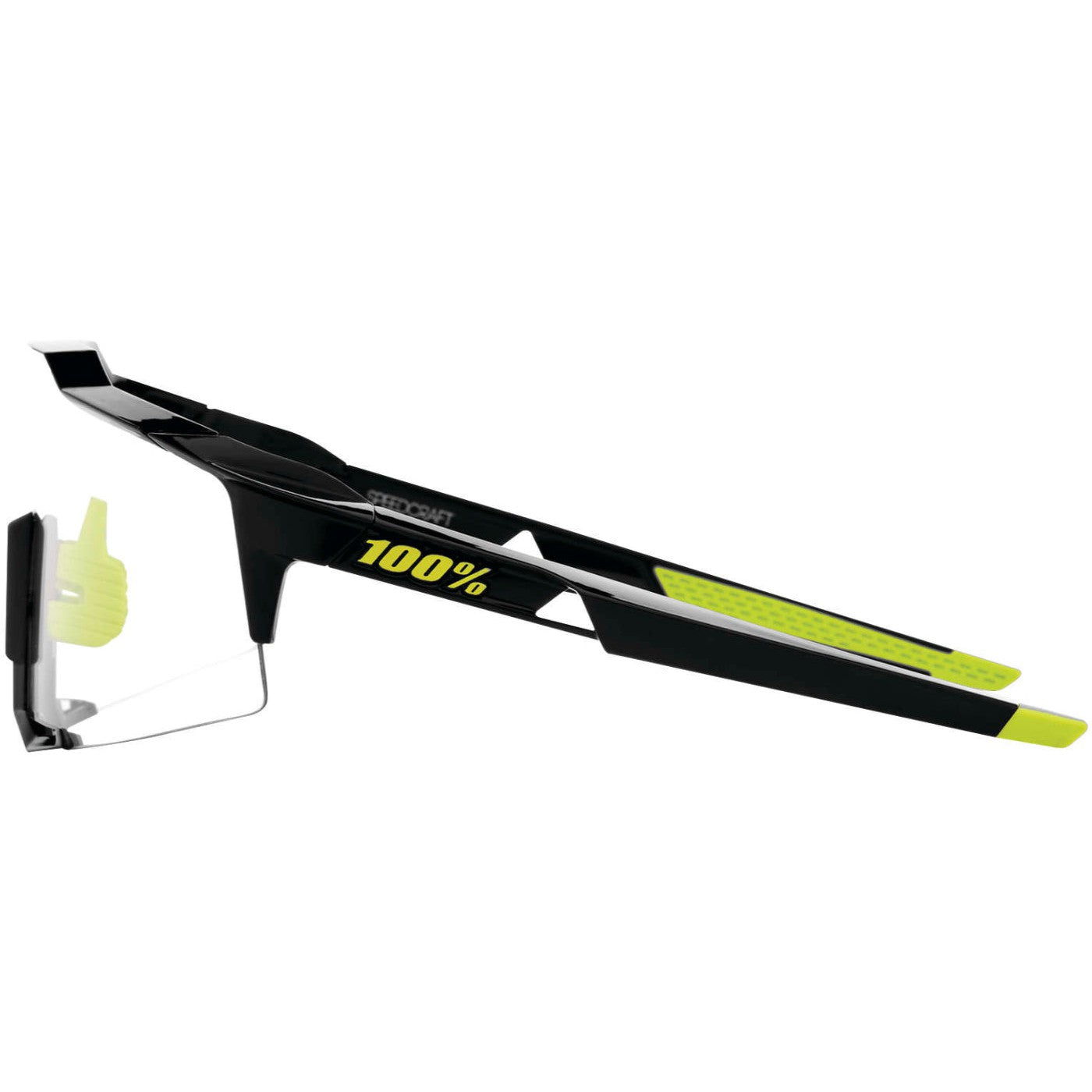 100% Speedcraft Sunglasses Gloss Black with Photochromic Lens - 61001-001-77