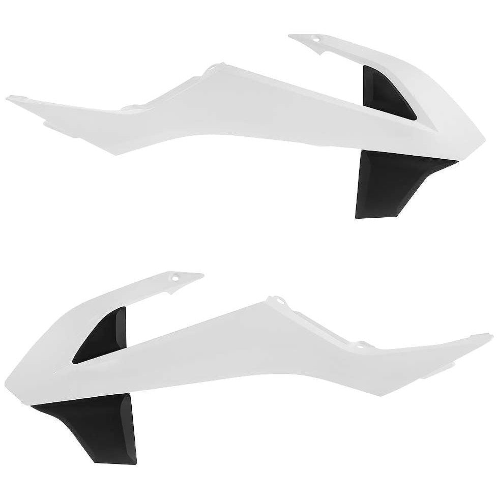 Acerbis White/Black Radiator Shrouds for KTM - 2449701035