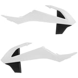 Acerbis White/Black Radiator Shrouds for KTM - 2449701035