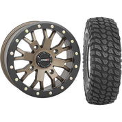 Set of 2 Mounted Wheel and Tire Kit Wheel: 15x7 6+1 4/156 Tire: 32x10-15 8 Ply
