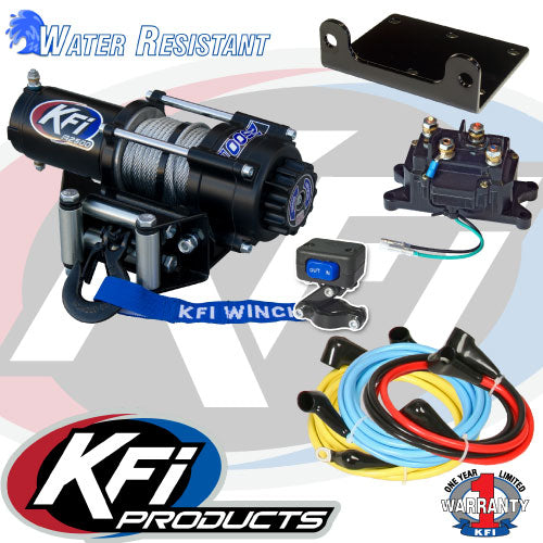Winch Kit 2500 lb For Yamaha Big Bear 400 4x4 2007-2012 (Steel Cable)