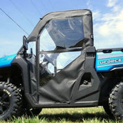 Falcon Ridge Black Canvas Soft Roll-Away Doors With Zipper For CFMOTO UForce 2019-2022