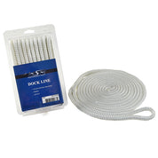 WSM 3/8'' x 15' Nylon White Dock Line 1000-3815W