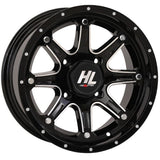 High Lifter 14x7 4/156 4+3 Gloss Black Machined Wheel 14HL04-1156