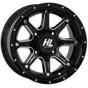 High Lifter 14x7 4/137 4+3 Gloss Black Machined Wheel 14HL04-1137