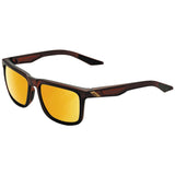 100% Blake Sunglasses Matte Root Beer with Flash Gold Lens - 61029-103-69