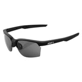 100% Sportcoupe Sunglasses Black with Smoke Lens - 61020-100-57