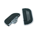 Juego de estribos cromados premium Kuryakyn para conductor y pasajero, par Harley Honda