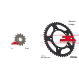 Kit de piñones de acero delanteros y traseros JT SPROCKETS para todoterreno KTM 65XC 2008-2009