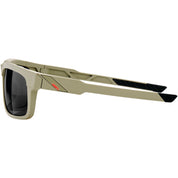 100% Type-S Sunglasses Soft Tact Quicksand with Grey Lens - 61032-104-47