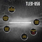 Trux Accessories 32" Universal Halo Single Row LED Light Bar