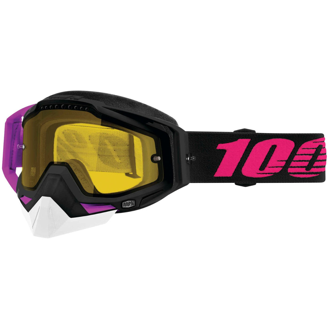100% Gen1 Racecraft Snow Goggles Haribo 2 with Yellow Vented Lens - 50103-293-02