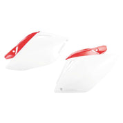 Acerbis White/Red Side Number Plate for Honda - 2043240215