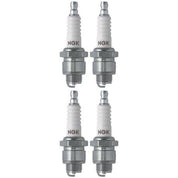 Set 4 NGK Standard Spark Plugs for Kawasaki MB1 1970-1969 Engine 50cc