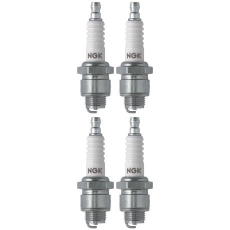 Set 4 NGK Standard Spark Plugs for Kawasaki MB1 1970-1969 Engine 50cc