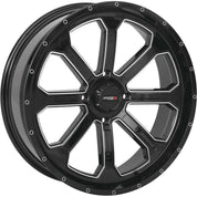 System 3 ST-4 Aluminum Gloss Black/Machined Wheel 20x6.5 4/156 4+2.5 (+10mm)
