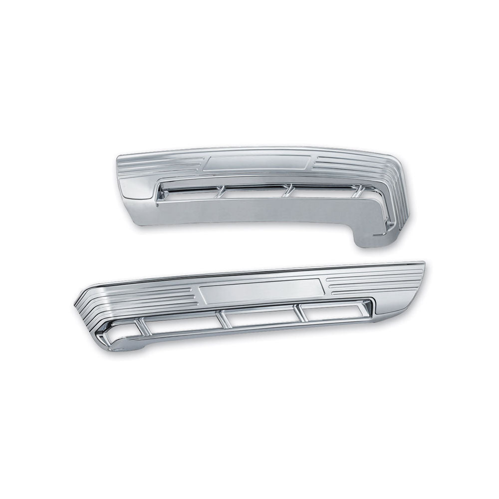 Kuryakyn Chrome Tri Line Accents Trim Side Tour Pack Pak Lights Harley Touring