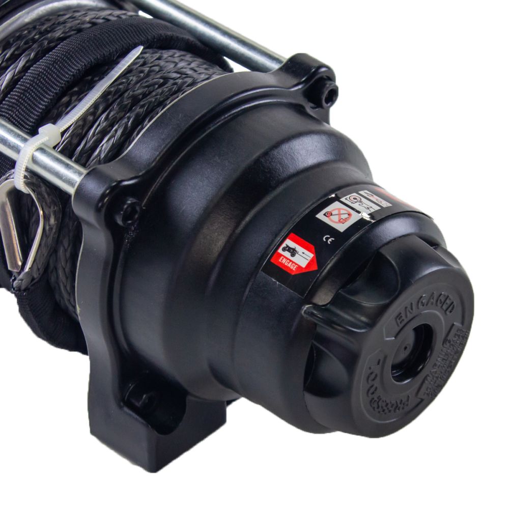 Viper Midnight UTV Winch Kit 3000 lb With 50 Feet Black Synthetic Rope With Mount