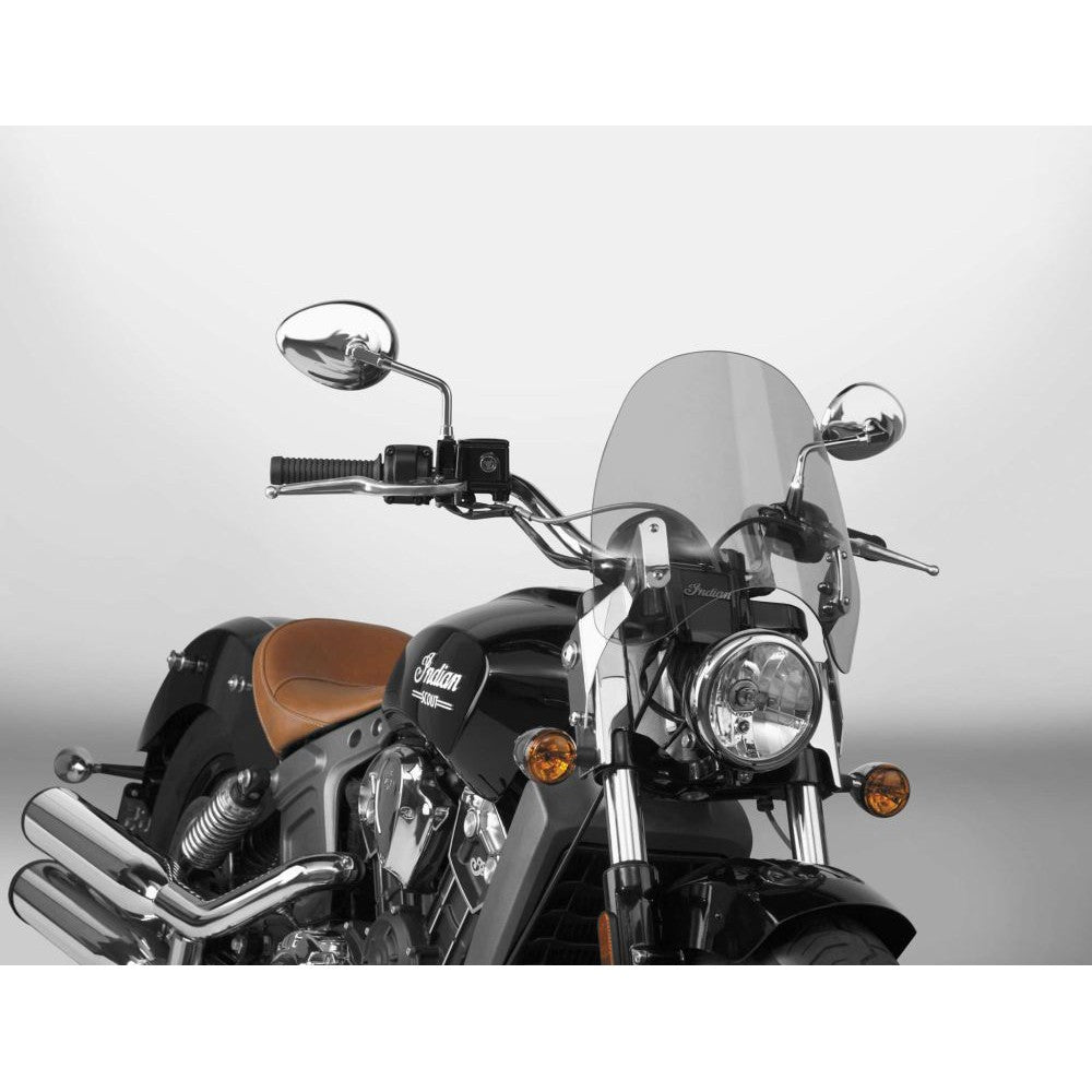 National Cycle Light Gray SwitchBlade Deflector Quick Release Windshield With Black Mount Kit, Straight Forks