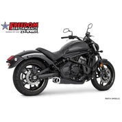 Freedom Performance Combat 2-into-1 Shorty Exhaust 4.5" Black Chrome Tip For Kawasaki Vulcan S 2015-2021