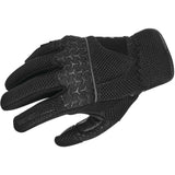 Guantes FirstGear Contour Air para mujer, color negro, talla 2XL