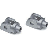 Soportes adaptadores estriados Kuryakyn para cruceros plateados