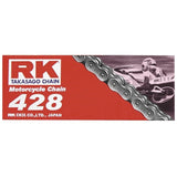 Cadena estándar natural RK 428 RK-M de 120 eslabones para ATV/UTV