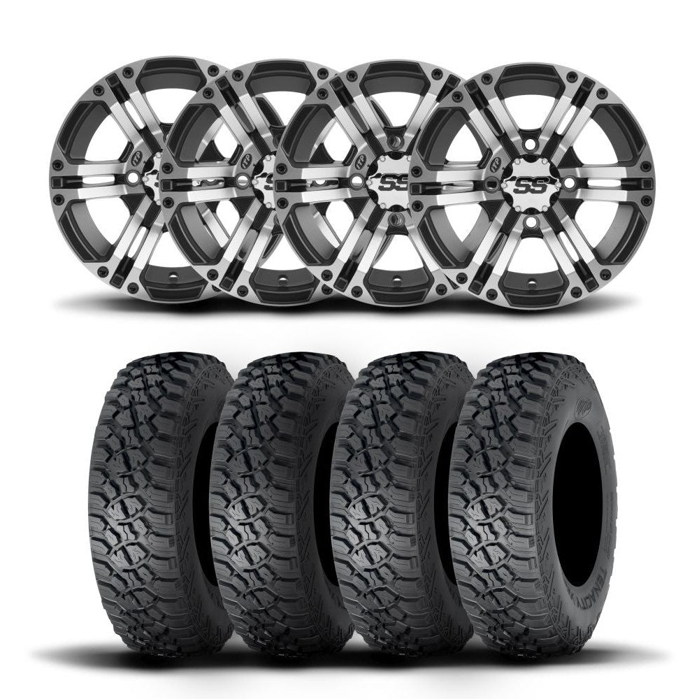 ITP SS212 15" Machined Black Wheels And Tenacity Tires [32x10R-15]