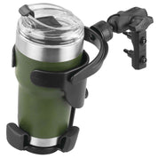 Ram Mounts Level XL Cup Holder With Brake/Clutch Reservior Base and Short Arm Black - RAM-B-174-A-417U