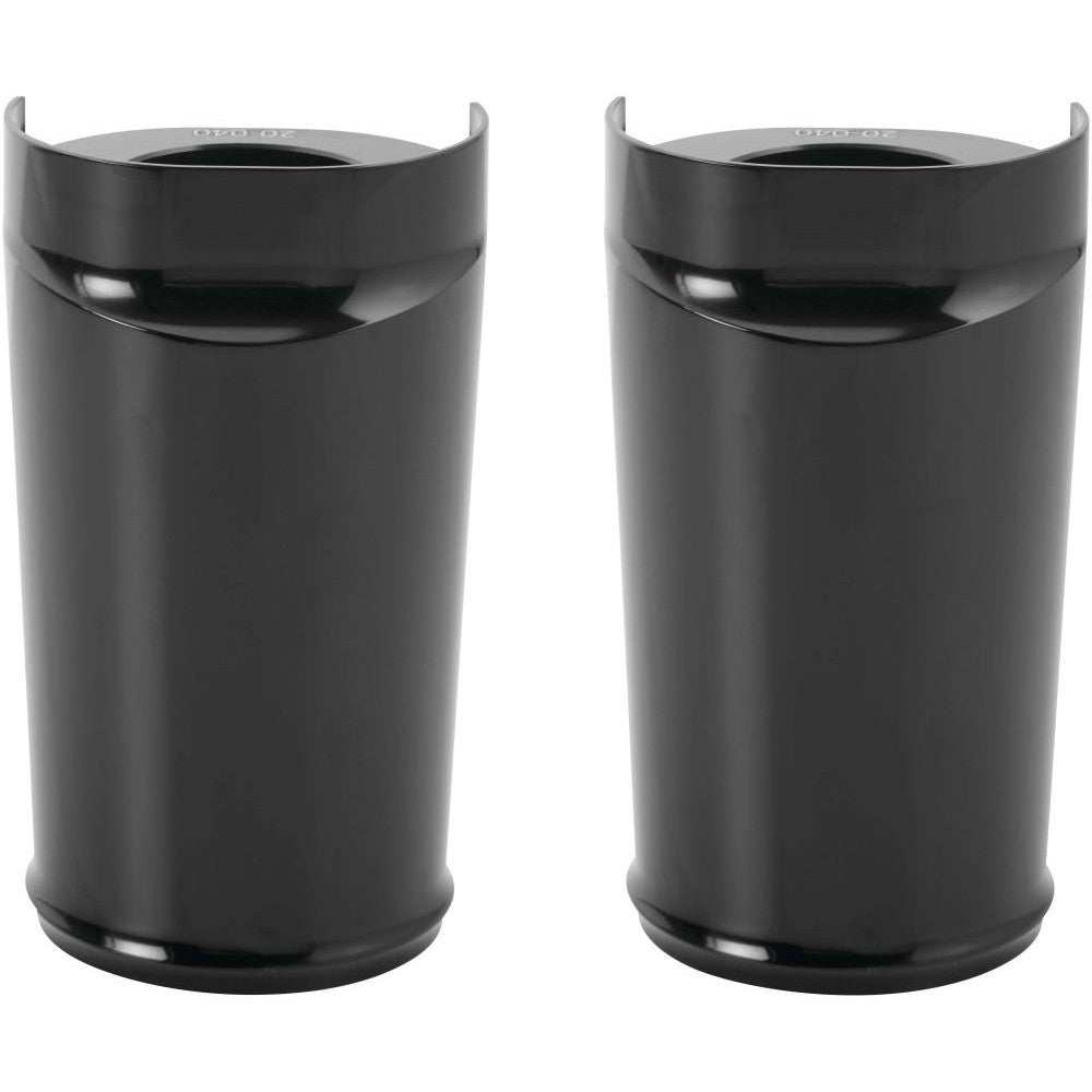 Arlen Ness Smooth Black Fork Boot Covers 20-007