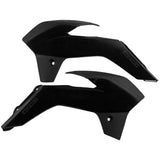 Acerbis Black Radiator Shrouds for KTM - 2314260001