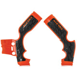 Acerbis 16 Orange/Black X-Grip Frame Guard - 2688765225