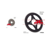 Kit de piñones de acero delanteros y traseros JT SPROCKETS para todoterreno YAMAHA PW80 1991-2011