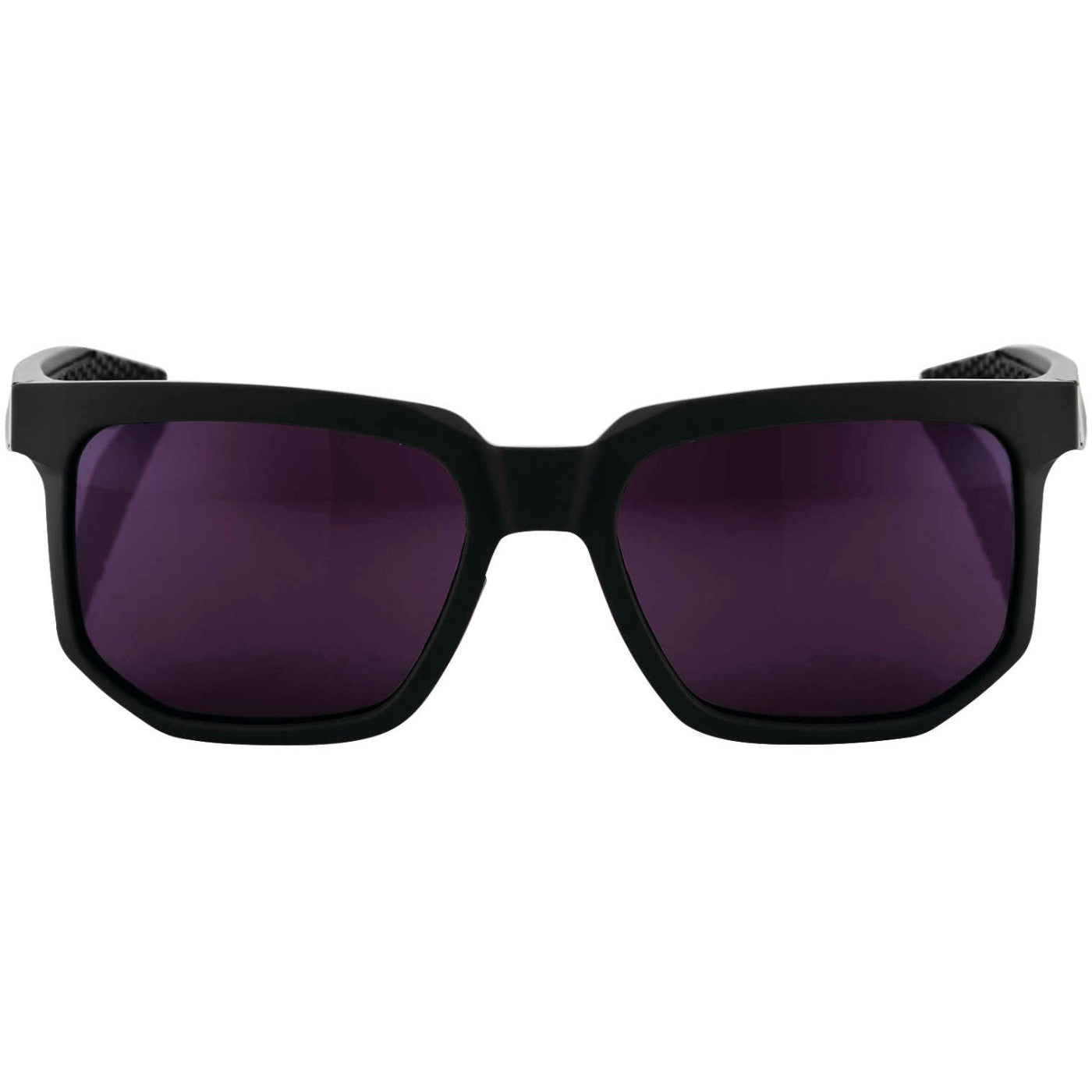 100% Centric Sunglasses Soft Tact Midnight Mauve with Purple Lens - 61027-053-78