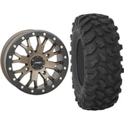 Set of 2 Mounted Wheel and Tire Kit Wheel: 15x7 6+1 4/156 Tire: 32x10-15 8 Ply