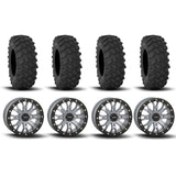 System 3 SB-4 Beadlock Cement Grey 15" Wheels And XTR370 Tires [30x10-15]