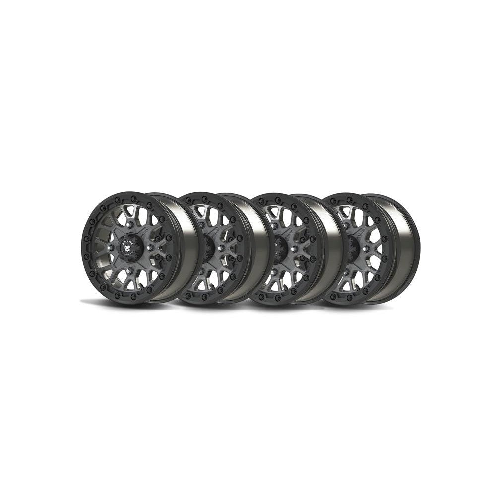 Bullite Set of 4 Rider Wheel 14X7.0 Gun Metal/Black 4/137 5+2