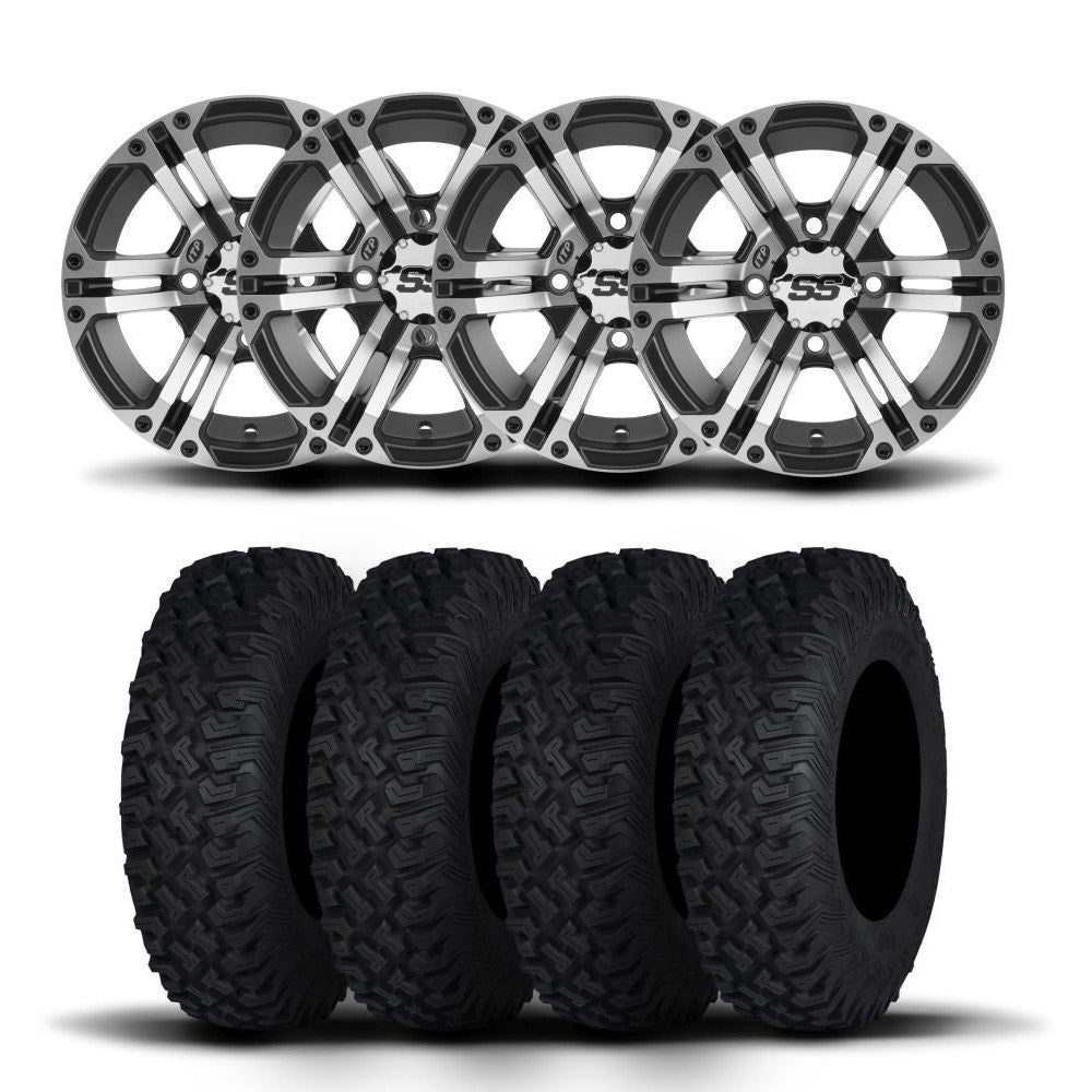 ITP SS212 14" Machined Black Wheels And Coyote Tires [27x11R-14]
