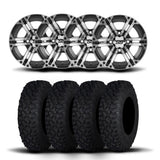 ITP SS212 14" Machined Black Wheels And Coyote Tires [27x11R-14]