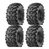 Juego de dos neumáticos Kenda K299 Bear Claw [27x10-12] (6 capas) y dos neumáticos (6 capas) [27x12-R14]