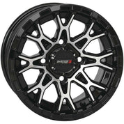 System 3 ST-6 Aluminum Gloss Black/Machined Wheel 14x7 4/156 4+3 (+10mm)