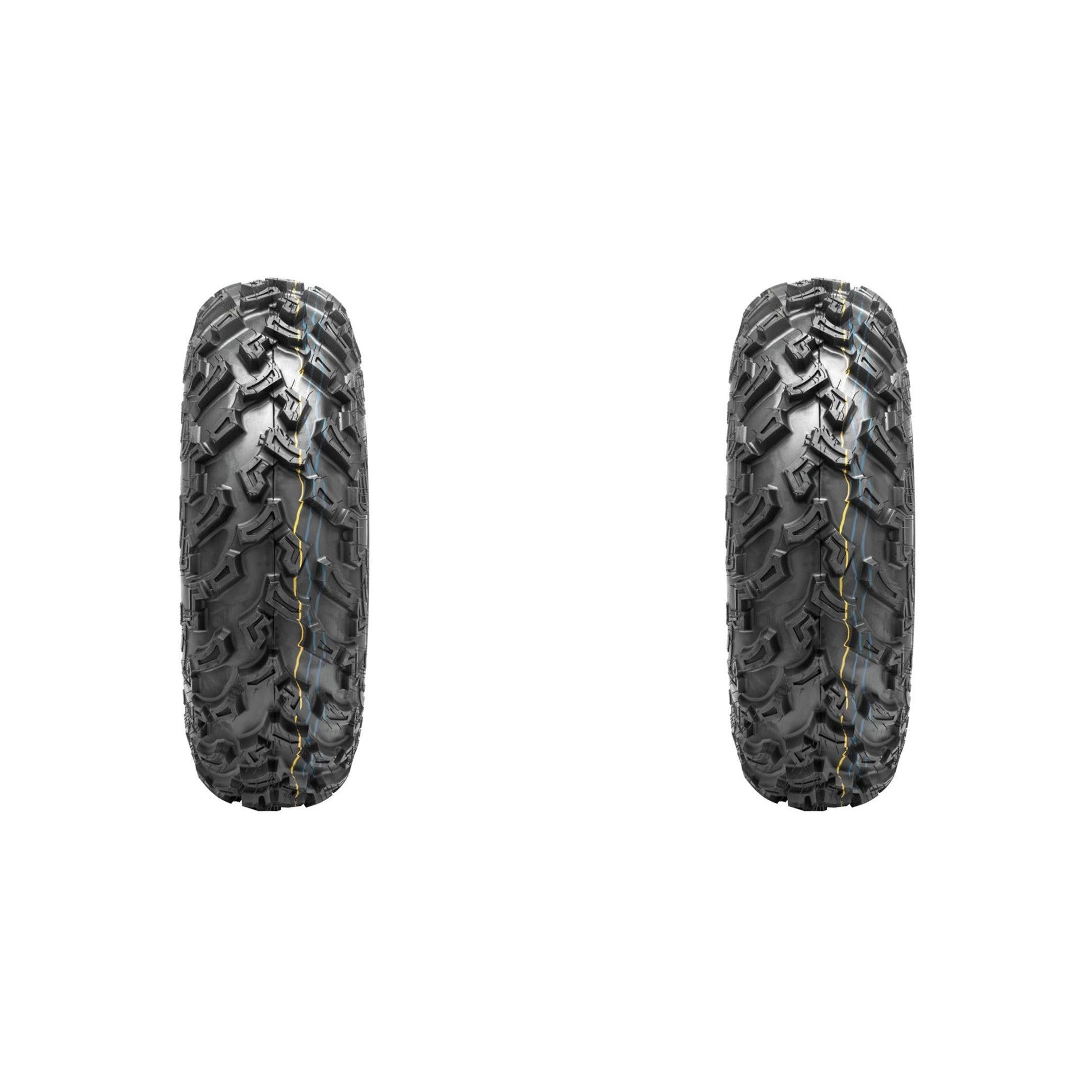 Set of 2 QUADBOSS QBT447 Rear Tires 24x9-11 6-ply