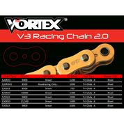Vortex Gold HFRS G520SX3-110 Chain and Sprocket Kit 14-46 Tooth - CKG6262