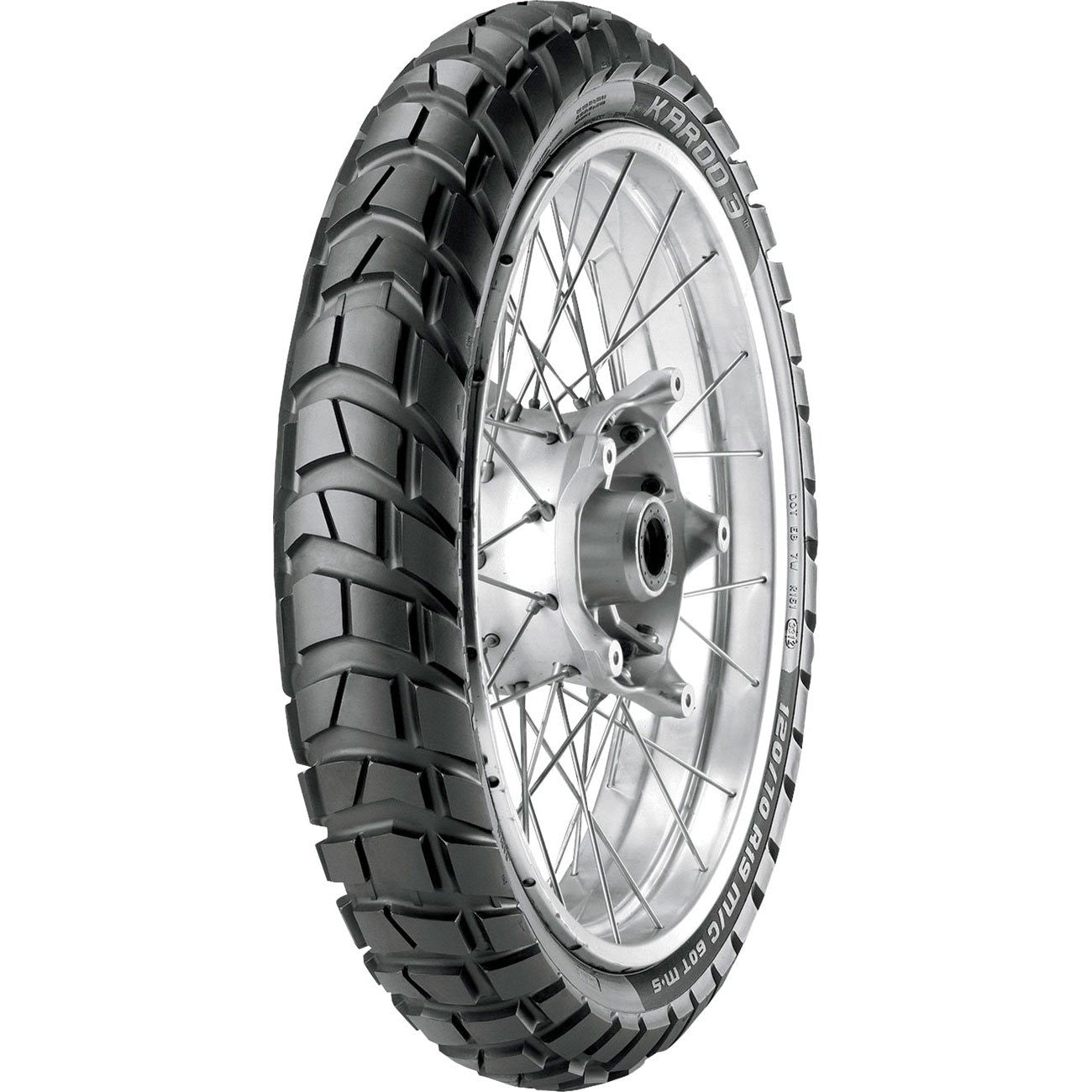 Karoo 3 Front & Rear Tire Set, 90/90-21 Tubeless 54R & 130/80-17 Tube 65R