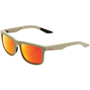 100% Blake Sunglasses Tan with Red Mirror Lens - 61029-104-43