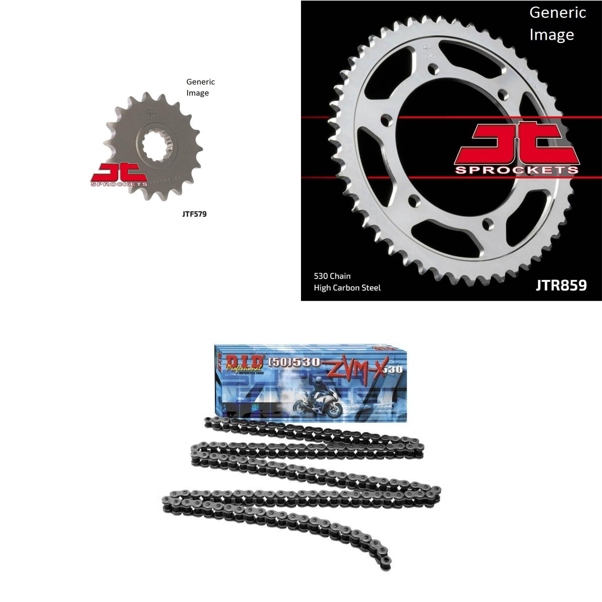 530ZVM-X Natural, Front & Rear Sprocket Kit for Street YAMAHA FJ1200/C 1989-1992