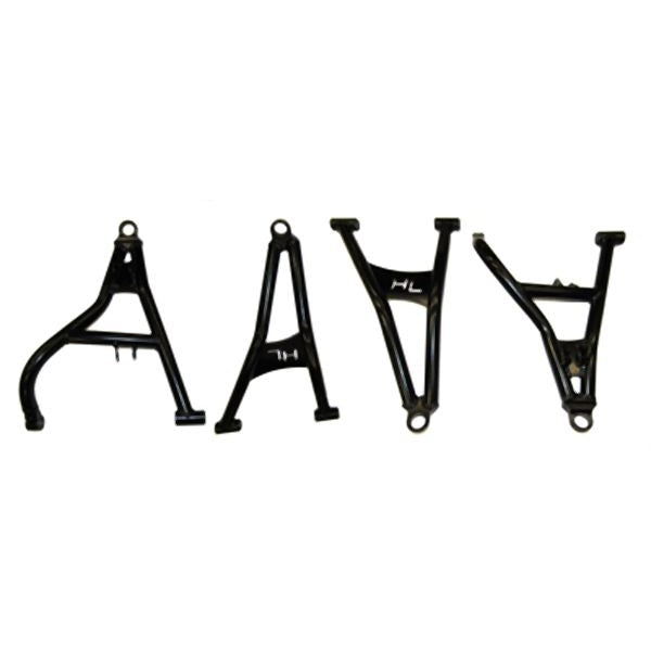 High Lifter Front Forward Upper And Lower Black Control Arms With Ball Joints For Polaris Models MCFFA-GEN1-1-B-BJI