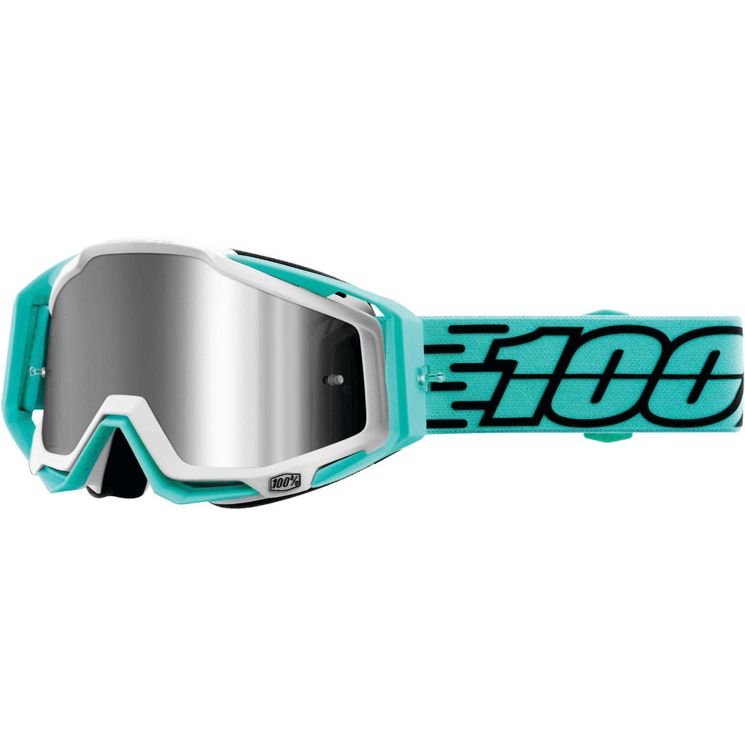 100% Gen1 Racecraft Plus Goggles Fasto with Silver Flash Mirror Lens - 50120-339-02