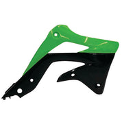Acerbis Original Green/Black 12-15 Radiator Shrouds for Kawasaki - 2250431089