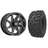 Set of 2 Mounted Wheel and Tire Kit Wheel: 14x7 5+2 4/110 Tire: 26x11-14 8 Ply